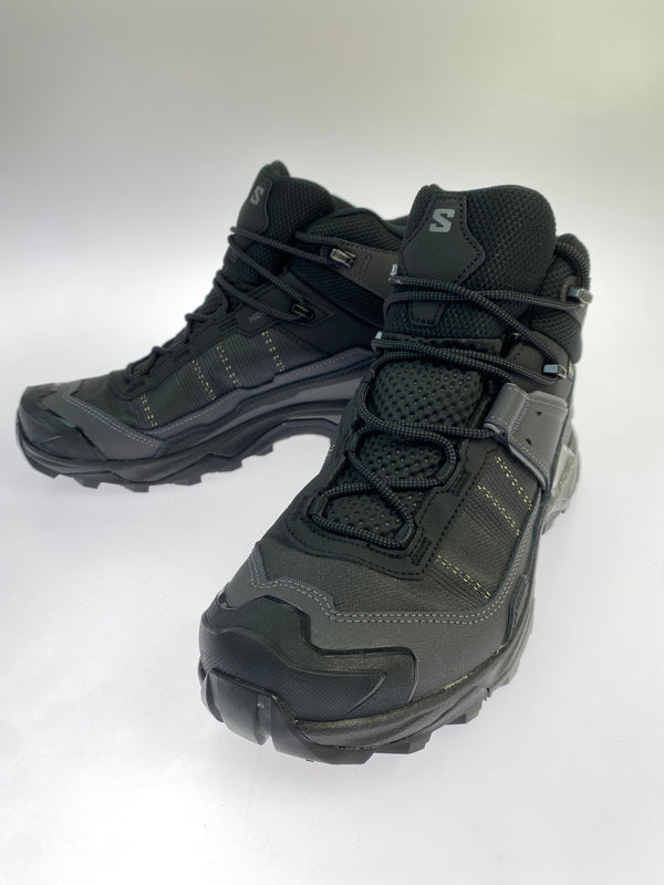 【中古品】【メンズ】 SALOMON サロモン X ULTRA 5 MID GORE-TEX 477542 エックス ウルトラ 5 ミッド ゴアテックス ミッドカット ハイキング トレッキングシューズ 靴 162-260927-em-12-min サイズ：27.0cm カラー：ブラック 万代Net店