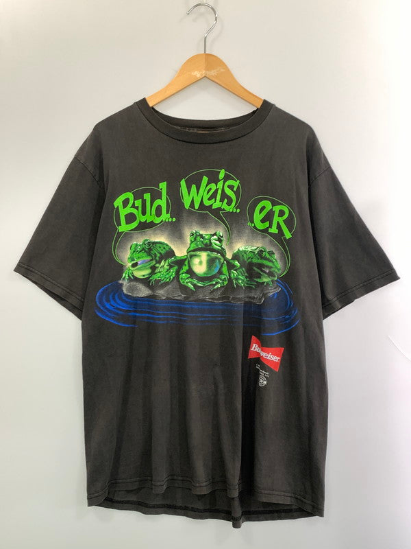 【現状渡し品】【メンズ】 CHANGES チェンジーズ 90S BUDWEISER FLOG SS TEE 90年代 バドワイザー フロッグ ショートスリーブ メンズ 半袖 Tシャツ ヴィンテージ 90年代 146-260925-em-13-min サイズ：XL カラー：ブラック 万代Net店