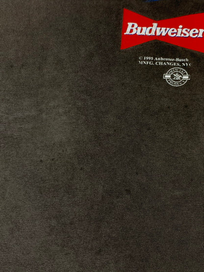 【現状渡し品】【メンズ】 CHANGES チェンジーズ 90S BUDWEISER FLOG SS TEE 90年代 バドワイザー フロッグ ショートスリーブ メンズ 半袖 Tシャツ ヴィンテージ 90年代 146-260925-em-13-min サイズ：XL カラー：ブラック 万代Net店