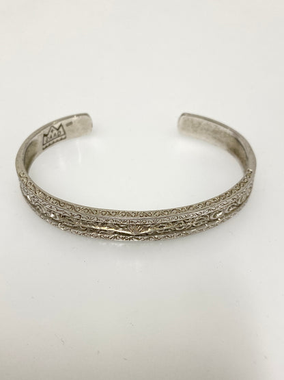【中古品】【メンズ/レディース】 SAAD サード 太陽神唐草 バングル サンシンボル アラベスク インディアンジュエリー 192-260927-em-31-min カラー：シルバー 万代Net店