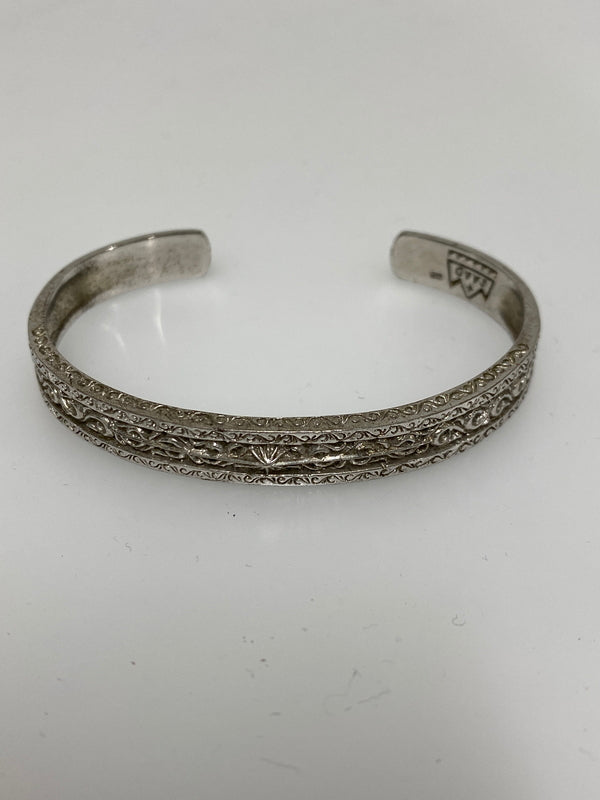 【中古品】【メンズ/レディース】 SAAD サード 太陽神唐草 バングル サンシンボル アラベスク インディアンジュエリー 192-260927-em-31-min カラー：シルバー 万代Net店