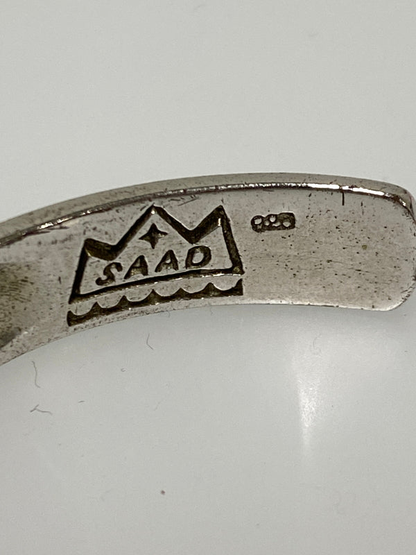【中古品】【メンズ/レディース】 SAAD サード 太陽神唐草 バングル サンシンボル アラベスク インディアンジュエリー 192-260927-em-31-min カラー：シルバー 万代Net店