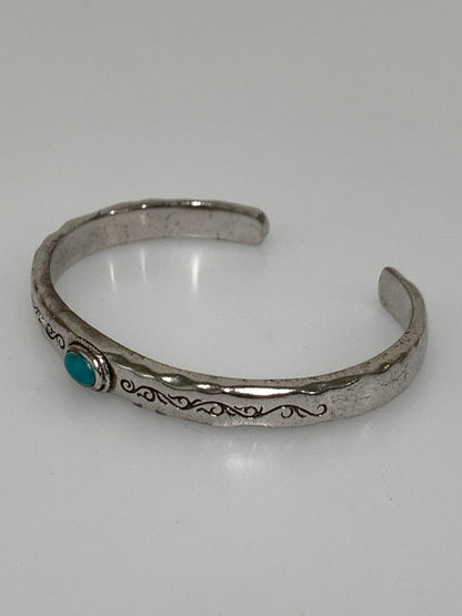 【中古品】【メンズ/レディース】 SAAD サード ターコイズバングル アクセサリー シルバー925 インディアンジュエリー ブレスレット 192-260927-em-37-min カラー：シルバー 万代Net店