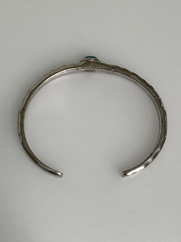 【中古品】【メンズ/レディース】 SAAD サード ターコイズバングル アクセサリー シルバー925 インディアンジュエリー ブレスレット 192-260927-em-37-min カラー：シルバー 万代Net店