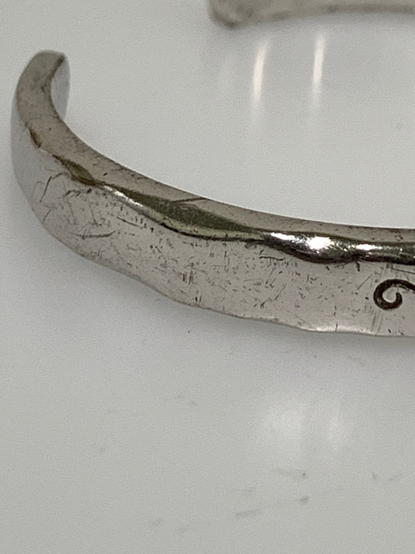 【中古品】【メンズ/レディース】 SAAD サード ターコイズバングル アクセサリー シルバー925 インディアンジュエリー ブレスレット 192-260927-em-37-min カラー：シルバー 万代Net店