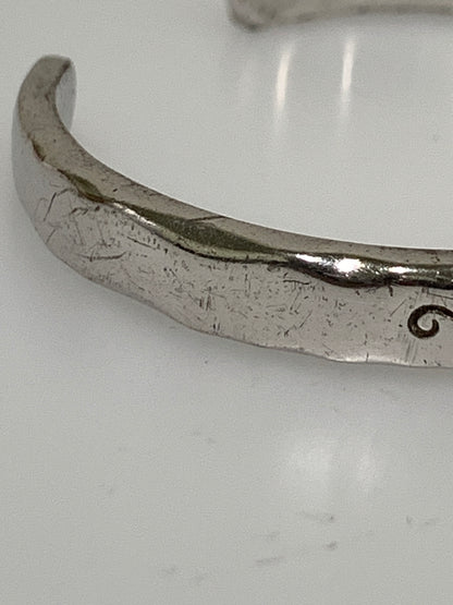 【中古品】【メンズ/レディース】 SAAD サード ターコイズバングル アクセサリー シルバー925 インディアンジュエリー ブレスレット 192-260927-em-37-min カラー：シルバー 万代Net店