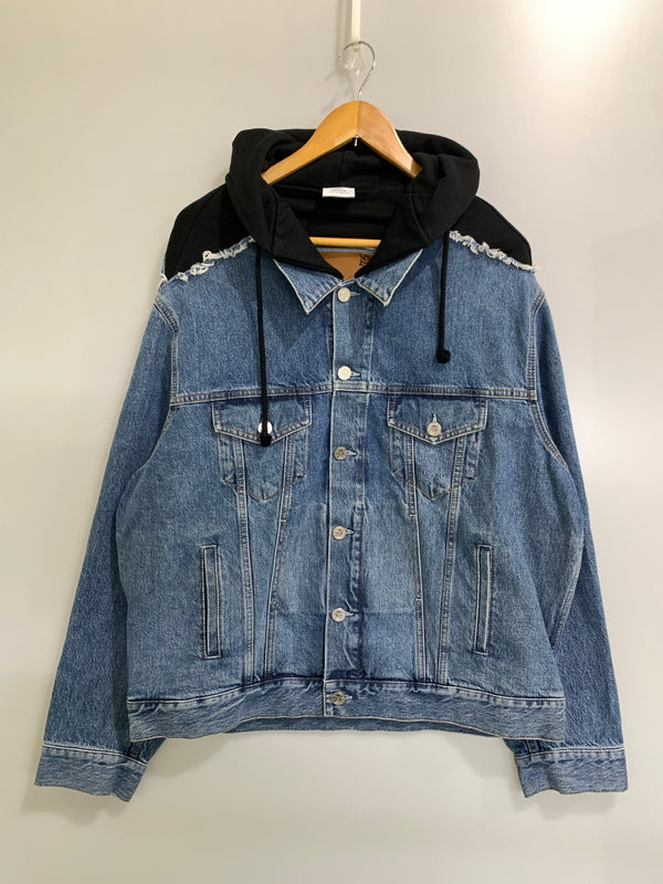 【中古品】【メンズ】 VETEMENTS ヴェトモン ARTISANAL HOODED DENIM JACKET SS20JA109 アーティザナル フーデッド デニム ジャケット メンズ アウター Gジャン 141-260925-em-17-min サイズ：S カラー：インディゴ 万代Net店