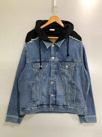 【中古品】【メンズ】 VETEMENTS ヴェトモン ARTISANAL HOODED DENIM JACKET SS20JA109 アーティザナル フーデッド デニム ジャケット メンズ アウター Gジャン 141-260925-em-17-min サイズ：S カラー：インディゴ 万代Net店