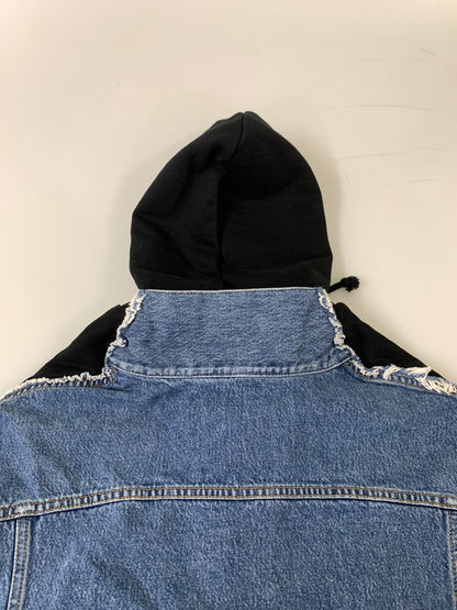 【中古品】【メンズ】 VETEMENTS ヴェトモン ARTISANAL HOODED DENIM JACKET SS20JA109 アーティザナル フーデッド デニム ジャケット メンズ アウター Gジャン 141-260925-em-17-min サイズ：S カラー：インディゴ 万代Net店