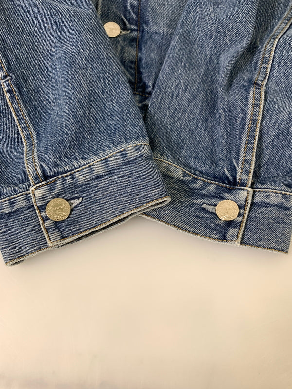 【中古品】【メンズ】 VETEMENTS ヴェトモン ARTISANAL HOODED DENIM JACKET SS20JA109 アーティザナル フーデッド デニム ジャケット メンズ アウター Gジャン 141-260925-em-17-min サイズ：S カラー：インディゴ 万代Net店