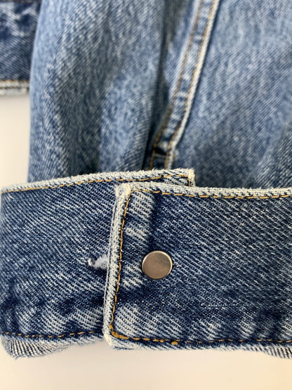 【中古品】【メンズ】 VETEMENTS ヴェトモン ARTISANAL HOODED DENIM JACKET SS20JA109 アーティザナル フーデッド デニム ジャケット メンズ アウター Gジャン 141-260925-em-17-min サイズ：S カラー：インディゴ 万代Net店