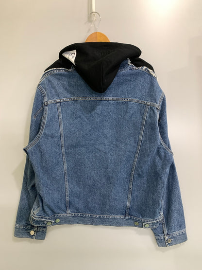 【中古品】【メンズ】 VETEMENTS ヴェトモン ARTISANAL HOODED DENIM JACKET SS20JA109 アーティザナル フーデッド デニム ジャケット メンズ アウター Gジャン 141-260925-em-17-min サイズ：S カラー：インディゴ 万代Net店
