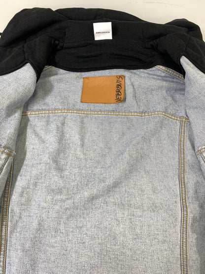 【中古品】【メンズ】 VETEMENTS ヴェトモン ARTISANAL HOODED DENIM JACKET SS20JA109 アーティザナル フーデッド デニム ジャケット メンズ アウター Gジャン 141-260925-em-17-min サイズ：S カラー：インディゴ 万代Net店