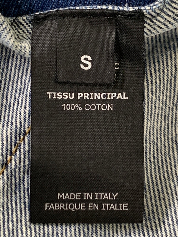 【中古品】【メンズ】 VETEMENTS ヴェトモン ARTISANAL HOODED DENIM JACKET SS20JA109 アーティザナル フーデッド デニム ジャケット メンズ アウター Gジャン 141-260925-em-17-min サイズ：S カラー：インディゴ 万代Net店