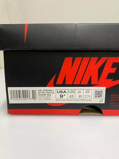 【現状渡し品】【メンズ】 NIKE ナイキ 555088-402 AIR JORDAN 1 RETRO HIGH OG 靴 シューズ スニーカー SNEAKERS 160-260926-zi-32-min サイズ：27.5cm カラー：HYPER ROYAL/WHITE 万代Net店