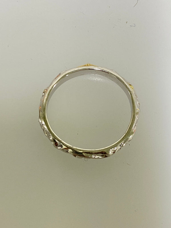 【中古品】【メンズ/レディース】 SAAD サード アラベスク サンシンボル SILVER 925 K10 リング 指輪 ジュエリー アクセサリー 192-260927-em-32-min サイズ：15 カラー：シルバー 万代Net店