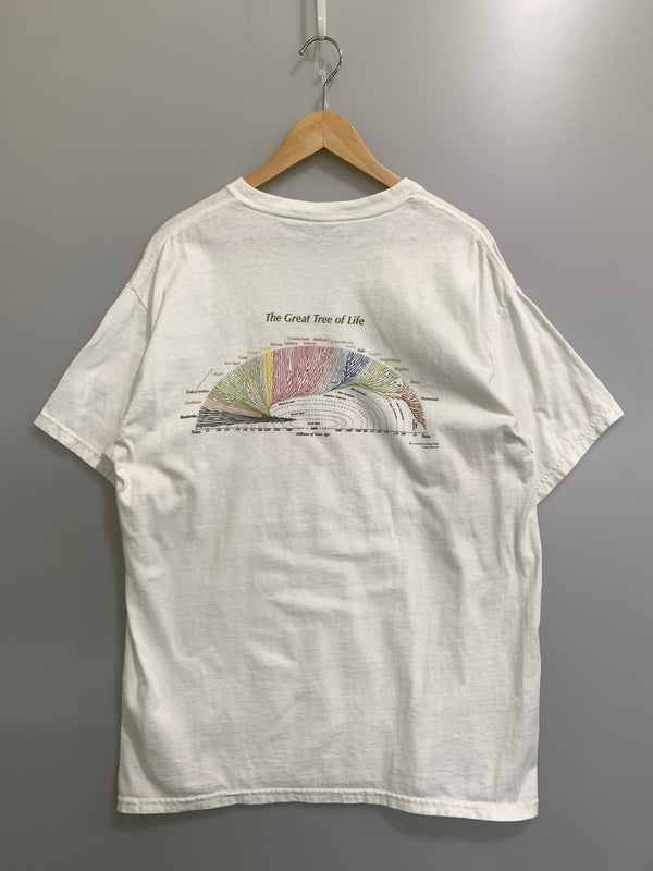 【ジャンク品】【メンズ】 GILDAN ギルダン 00S LEONARD EISENBERG OCTPATH 両面プリント TEE タコ オクトパス 146-261003-ta-41-min サイズ：L カラー：ホワイト 万代Net店