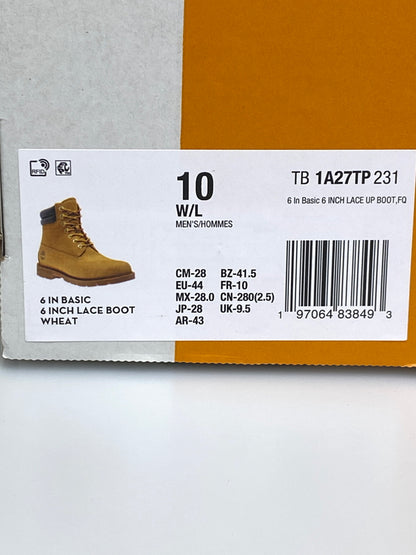 【中古品】【メンズ】 TIMBERLAND ティンバーランド 1A27TP231 6インチ ウォーター レジスタント ブーツ 164-260926-zi-36-min サイズ：28cm カラー：マスタードイエロー系 万代Net店