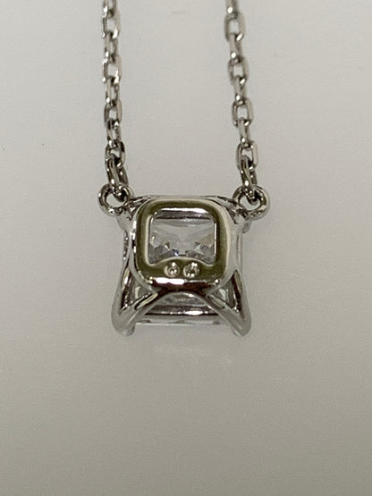 【中古品】【レディース】 SWAROVSKI スワロフスキー ATTRACT NECKLACE 5510696 アトラクト ネックレス スクエアカット クリアクリスタル アクセサリー ジュエリー 192-260927-em-40-min カラー：シルバー 万代Net店