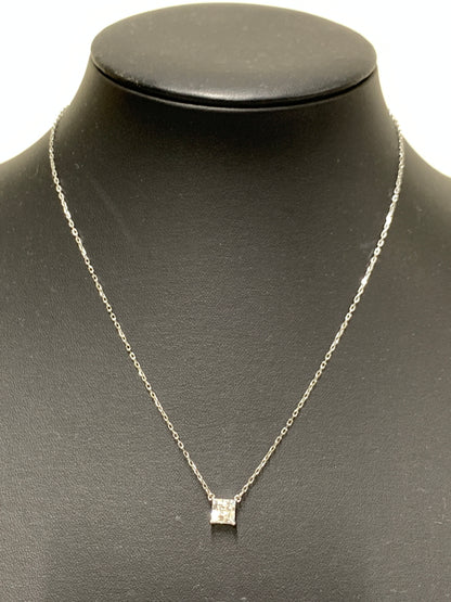 【中古品】【レディース】 SWAROVSKI スワロフスキー ATTRACT NECKLACE 5510696 アトラクト ネックレス スクエアカット クリアクリスタル アクセサリー ジュエリー 192-260927-em-40-min カラー：シルバー 万代Net店
