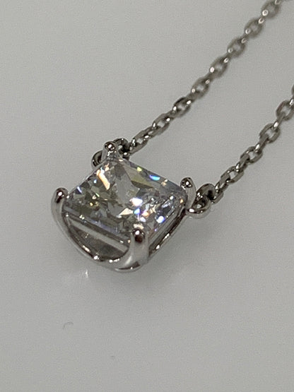 【中古品】【レディース】 SWAROVSKI スワロフスキー ATTRACT NECKLACE 5510696 アトラクト ネックレス スクエアカット クリアクリスタル アクセサリー ジュエリー 192-260927-em-40-min カラー：シルバー 万代Net店