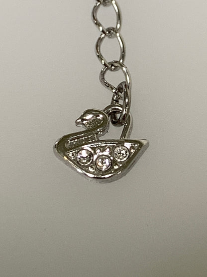 【中古品】【レディース】 SWAROVSKI スワロフスキー ATTRACT NECKLACE 5510696 アトラクト ネックレス スクエアカット クリアクリスタル アクセサリー ジュエリー 192-260927-em-40-min カラー：シルバー 万代Net店
