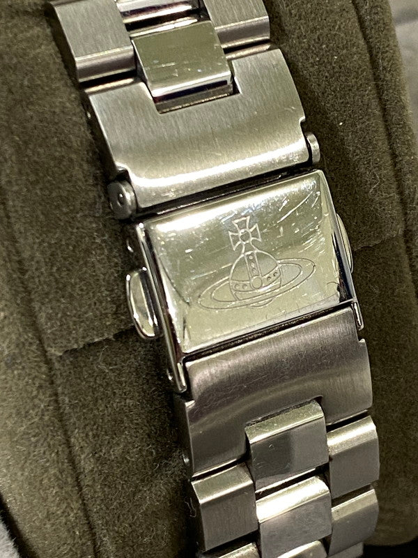 【中古品】【メンズ】 VIIVENNE WESTWOOD ヴィヴィアン ウエストウッド ブルームズベリー アナログ クオーツ腕時計 VV152NVSL 197-261008-KS-21-min カラー：シルバー 万代Net店