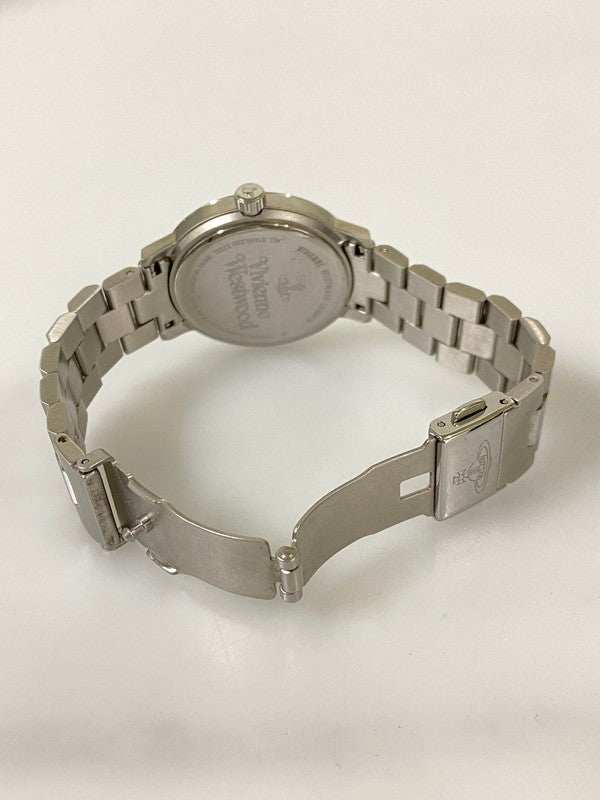 【中古品】【メンズ】 VIIVENNE WESTWOOD ヴィヴィアン ウエストウッド ブルームズベリー アナログ クオーツ腕時計 VV152NVSL 197-261008-KS-21-min カラー：シルバー 万代Net店