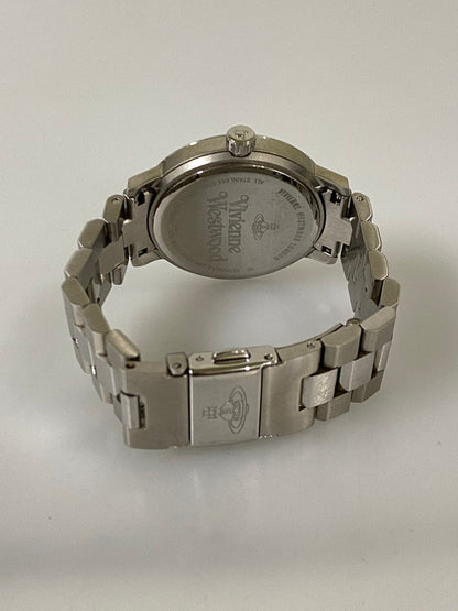 【中古品】【メンズ】 VIIVENNE WESTWOOD ヴィヴィアン ウエストウッド ブルームズベリー アナログ クオーツ腕時計 VV152NVSL 197-261008-KS-21-min カラー：シルバー 万代Net店