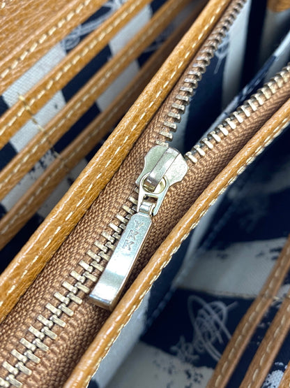 【中古品】【メンズ/レディース】 VIVIENNE WESTWOOD ヴィヴィアン ウエストウッド ショルダーウォレット 財布 188-261004-hu-15-min カラー：キャメル系 万代Net店