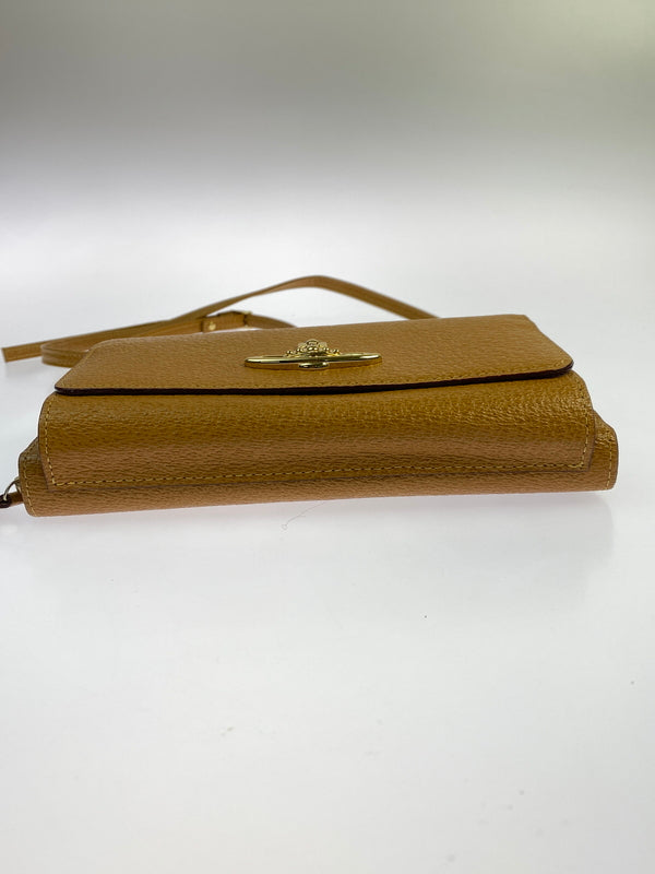 【中古品】【メンズ/レディース】 VIVIENNE WESTWOOD ヴィヴィアン ウエストウッド ショルダーウォレット 財布 188-261004-hu-15-min カラー：キャメル系 万代Net店