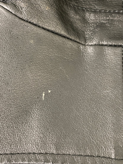 【中古品】【メンズ】 ST JOHN'S BAY セントジョンズベイ LEATHER JACKET レザー ジャケット メンズ アウター 革ジャン ジップアップ 146-260925-em-43-min サイズ：L カラー：ブラック 万代Net店
