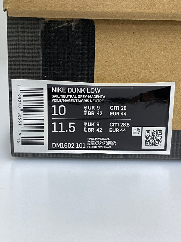【現状渡し品】【メンズ】 NIKE ナイキ ×OFF-WHITE オフホワイト DM1602-101 DUNK LOW 靴 シューズ スニーカー SNEAKERS 160-260926-zi-29-min サイズ：28cm カラー：NATURAL GREY-MAGENTA 万代Net店