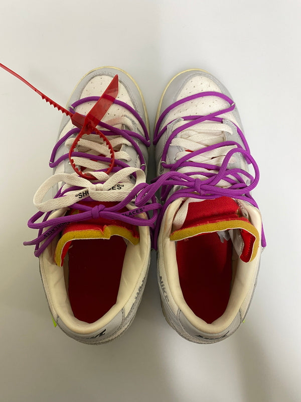 【現状渡し品】【メンズ】 NIKE ナイキ ×OFF-WHITE オフホワイト DM1602-101 DUNK LOW 靴 シューズ スニーカー SNEAKERS 160-260926-zi-29-min サイズ：28cm カラー：NATURAL GREY-MAGENTA 万代Net店
