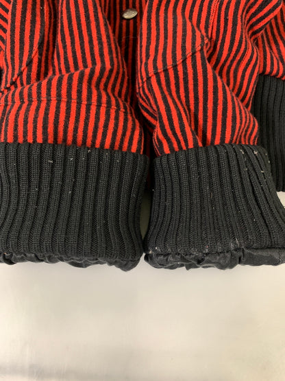 【中古品】【メンズ】 VIVIENNE WESTWOOD MAN ヴィヴィアンウエストウッドマン STRIPE WOOL JACKET ストライプ ウール ジャケット メンズ アウター 羊毛 141-260925-em-20-min サイズ：46 カラー：レッド/ブラック 万代Net店
