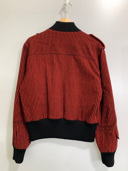 【中古品】【メンズ】 VIVIENNE WESTWOOD MAN ヴィヴィアンウエストウッドマン STRIPE WOOL JACKET ストライプ ウール ジャケット メンズ アウター 羊毛 141-260925-em-20-min サイズ：46 カラー：レッド/ブラック 万代Net店