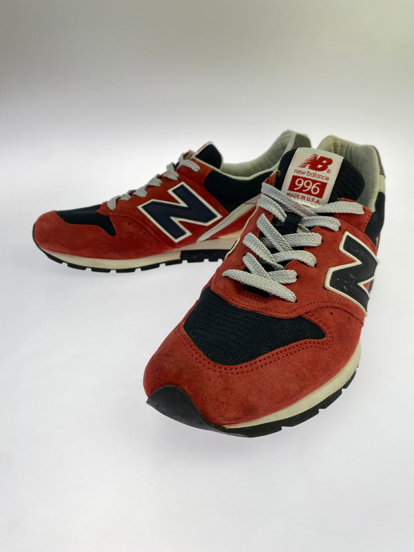 【中古品】【メンズ】 NEW BALANCE ニューバランス × J.CREW ジェイクルー MADE IN U.S.A M996JC4 アメリカ製 スニーカー シューズ 靴 コラボ 162-260927-em-08-min サイズ：28.0cm カラー：レッド/ネイビー/グレー 万代Net店