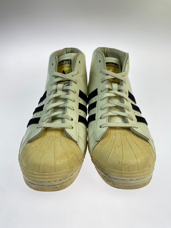 【中古品】【メンズ】 ADIDAS アディダス PRO MODEL VINTAGE DLX B35246 プロモデル ヴィンテージ デラックス スニーカー 靴 シューズ 161-260927-em-04-min サイズ：28.0cm カラー：ホワイト/ブラック 万代Net店
