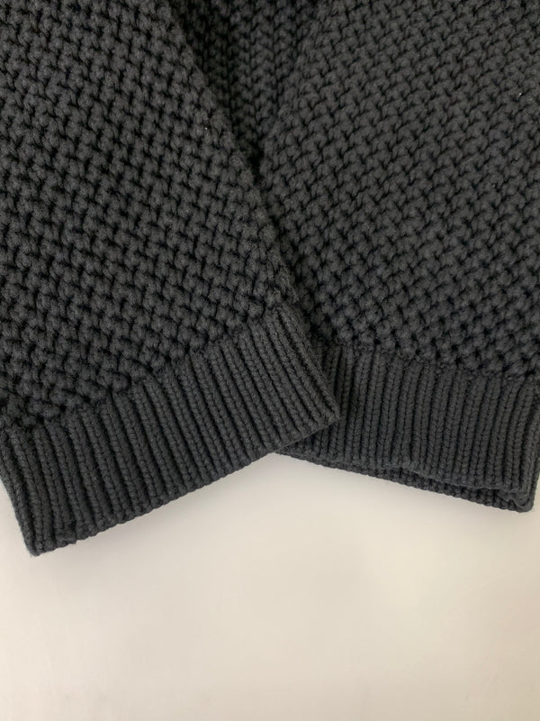 【中古品】【メンズ】 SUPREME シュプリーム 24FW WAFFLE SMALL BOX SWEATER ワッフル スモール ボックス セーター メンズ トップス ニット 149-260925-em-19-min サイズ：XL カラー：ブラック 万代Net店