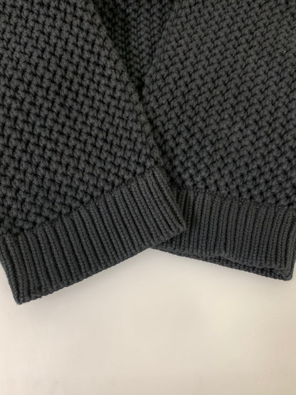 【中古品】【メンズ】 SUPREME シュプリーム 24FW WAFFLE SMALL BOX SWEATER ワッフル スモール ボックス セーター メンズ トップス ニット 149-260925-em-19-min サイズ：XL カラー：ブラック 万代Net店