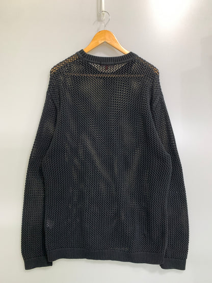 【中古品】【メンズ】 SUPREME シュプリーム 24FW WAFFLE SMALL BOX SWEATER ワッフル スモール ボックス セーター メンズ トップス ニット 149-260925-em-19-min サイズ：XL カラー：ブラック 万代Net店
