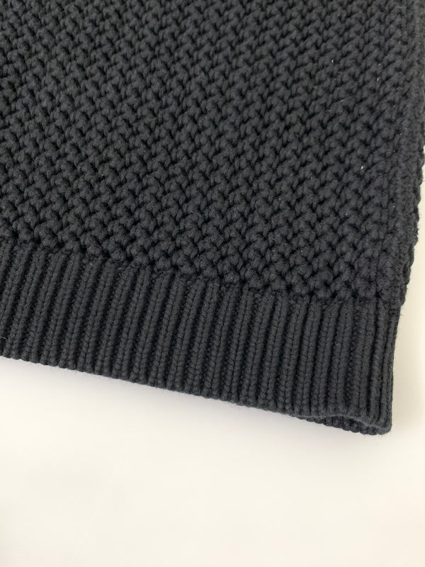 【中古品】【メンズ】 SUPREME シュプリーム 24FW WAFFLE SMALL BOX SWEATER ワッフル スモール ボックス セーター メンズ トップス ニット 149-260925-em-19-min サイズ：XL カラー：ブラック 万代Net店