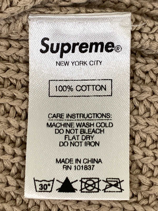 【中古品】【メンズ】 SUPREME シュプリーム × COMME DES GARCONS SHIRT コムデギャルソン・シャツ SWEATER TAN セーター タン ニット メンズ トップス 149-260925-em-18-min サイズ：X カラー：ライトブラウン 万代Net店