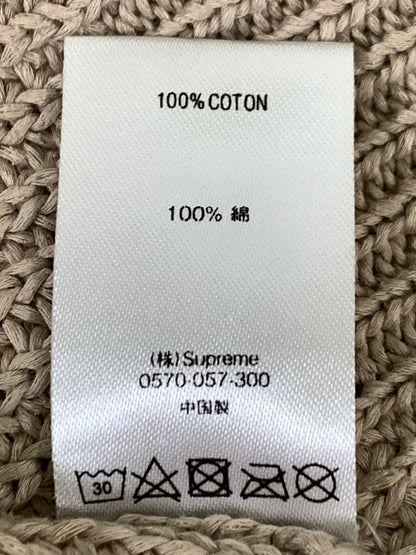 【中古品】【メンズ】 SUPREME シュプリーム × COMME DES GARCONS SHIRT コムデギャルソン・シャツ SWEATER TAN セーター タン ニット メンズ トップス 149-260925-em-18-min サイズ：X カラー：ライトブラウン 万代Net店