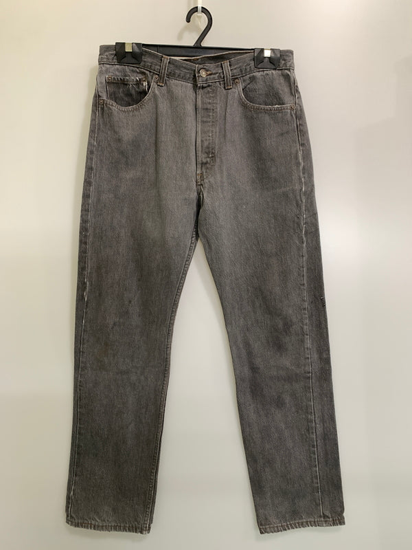 【現状渡し品】【メンズ】 LEVI'S リーバイス 501 BLACK DENIM PANT 501-0658 501 ブラック デニムパンツ メンズ ボトムス ジーンズ ジーパン 157-260925-em-27-min サイズ：W34L32 カラー：グレー 万代Net店