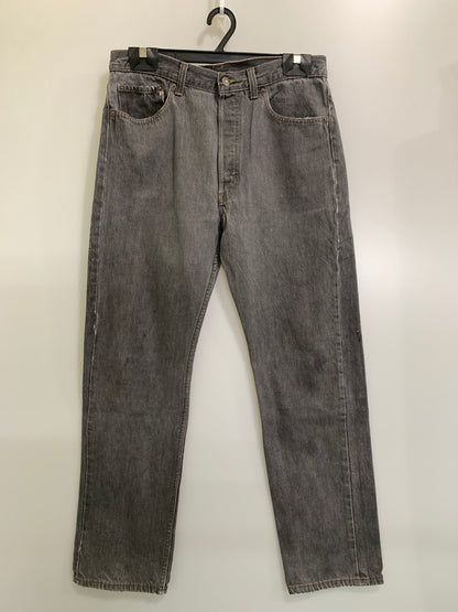 【現状渡し品】【メンズ】 LEVI'S リーバイス 501 BLACK DENIM PANT 501-0658 501 ブラック デニムパンツ メンズ ボトムス ジーンズ ジーパン 157-260925-em-27-min サイズ：W34L32 カラー：グレー 万代Net店
