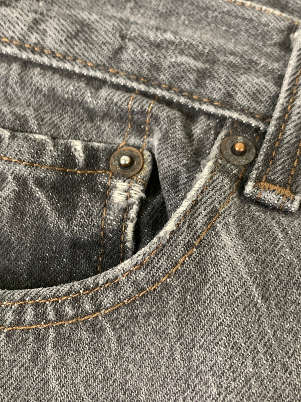 【現状渡し品】【メンズ】 LEVI'S リーバイス 501 BLACK DENIM PANT 501-0658 501 ブラック デニムパンツ メンズ ボトムス ジーンズ ジーパン 157-260925-em-27-min サイズ：W34L32 カラー：グレー 万代Net店