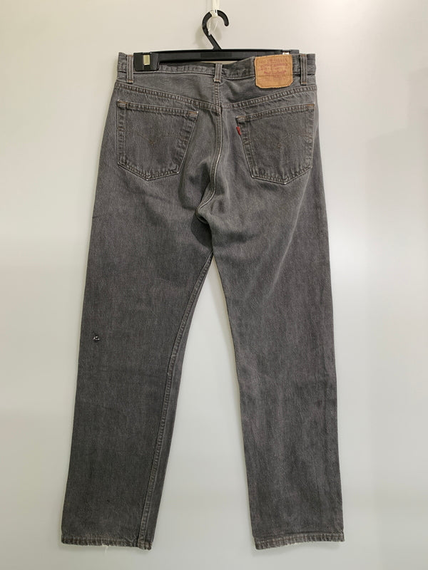 【現状渡し品】【メンズ】 LEVI'S リーバイス 501 BLACK DENIM PANT 501-0658 501 ブラック デニムパンツ メンズ ボトムス ジーンズ ジーパン 157-260925-em-27-min サイズ：W34L32 カラー：グレー 万代Net店