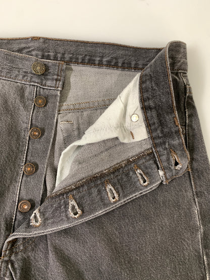 【現状渡し品】【メンズ】 LEVI'S リーバイス 501 BLACK DENIM PANT 501-0658 501 ブラック デニムパンツ メンズ ボトムス ジーンズ ジーパン 157-260925-em-27-min サイズ：W34L32 カラー：グレー 万代Net店