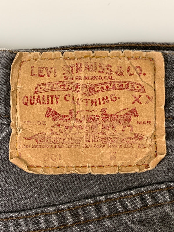 【現状渡し品】【メンズ】 LEVI'S リーバイス 501 BLACK DENIM PANT 501-0658 501 ブラック デニムパンツ メンズ ボトムス ジーンズ ジーパン 157-260925-em-27-min サイズ：W34L32 カラー：グレー 万代Net店